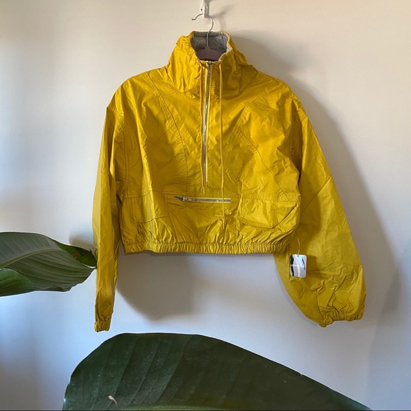NWT Free People Moonlight Cropped Yellow Jacket - Picture 3 of 14